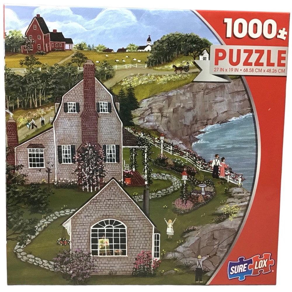 Jigsaw Puzzle 1000 Pieces Our House By The Sea Fishing Garden Sure Lox